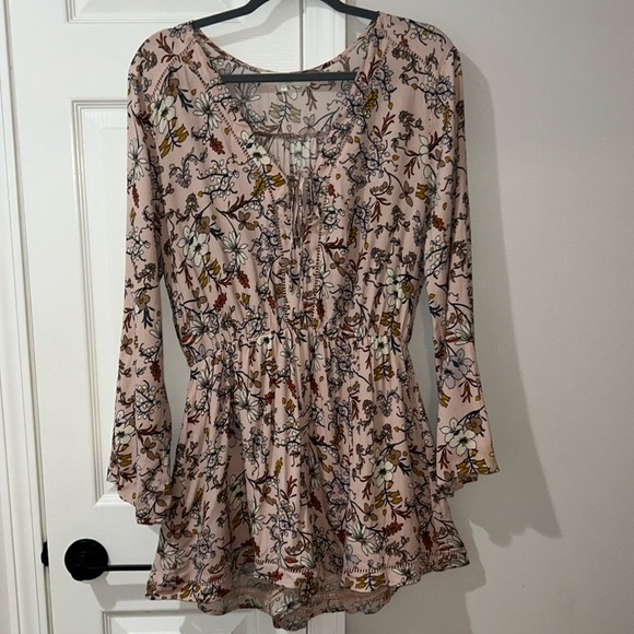 ASTR floral tie romper - Picture 4 of 5